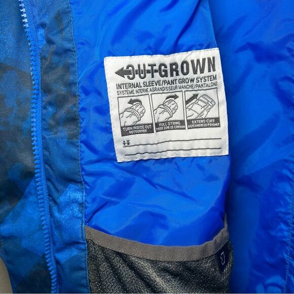 Columbia Interchange Omni Tech wind waterproof blue camo jacket boy’s size large - Picture 9 of 10